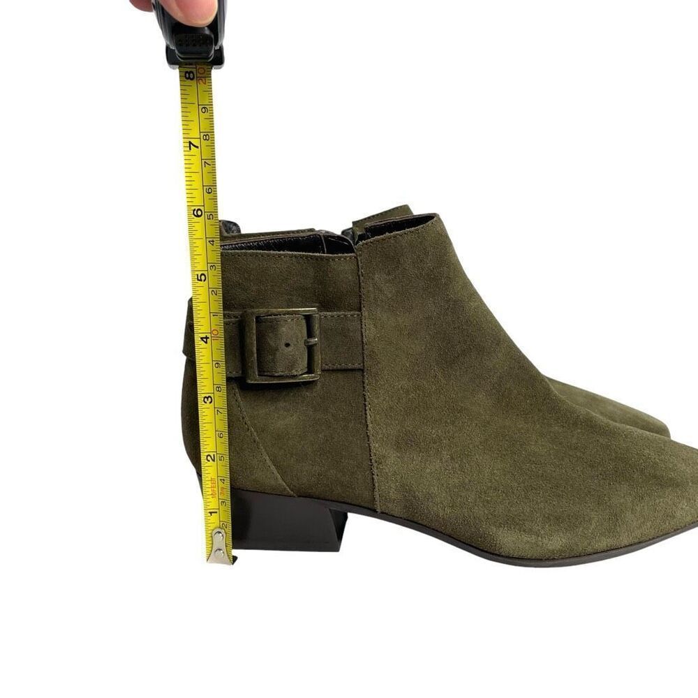 NEW AQUATALIA Fernn Weatherproof Suede Booties Size 7 green - Picture 13 of 13
